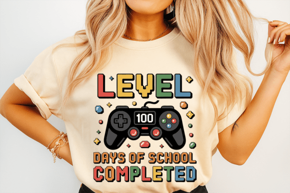 100 Days Gaming Graphics for T-Shirt Designs