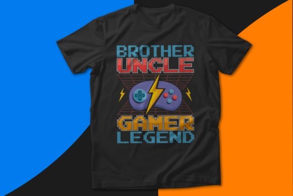 Brother Uncle Gamer Legend Joypad Shirts Graphics