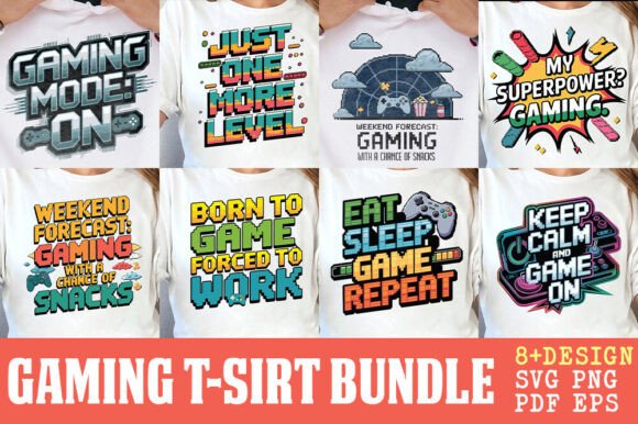 Gaming Graphics for T-Shirt Designs