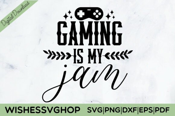 Gaming is My Jam: Graphics for T-Shirt Designs