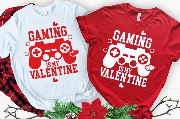 Gaming is My Valentine SVG: Graphics for T-Shirt Designs