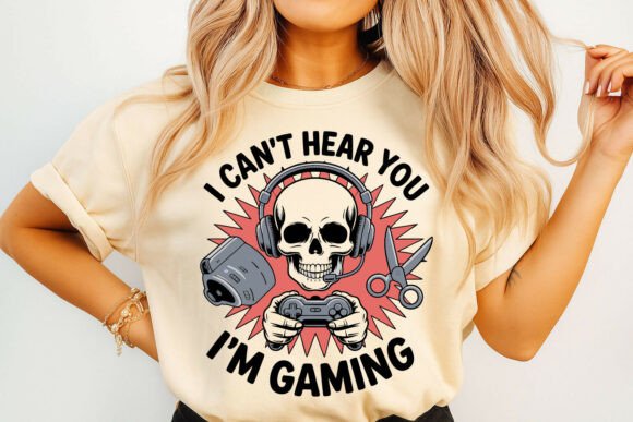 Gaming Skull Graphics for T-Shirt Designs