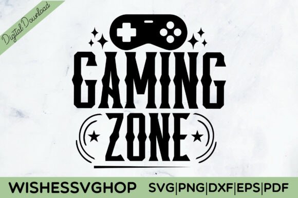 Gaming Zone SVG PNG for T-Shirt Designs