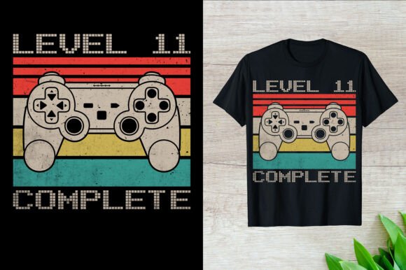 Level 11 Gaming Graphics for T-Shirt Designs