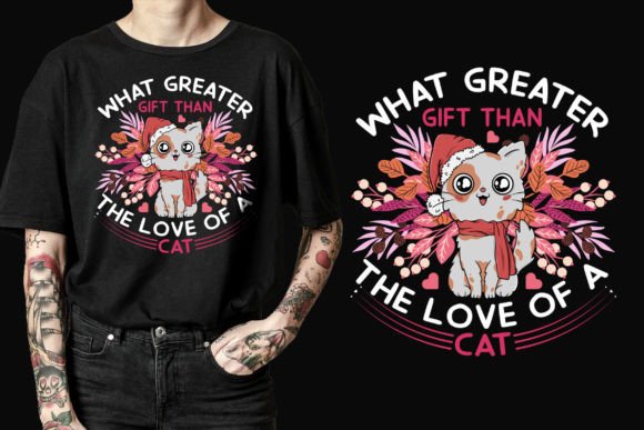 Love of a Cat SVG: Graphics for T-Shirt Designs