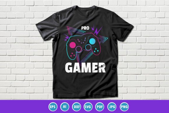 Pro Gamer Gaming T-shirt Design Vector: Freebies & Graphics