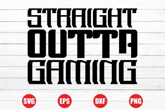 Review: Staaight Outta Gaming T-shirt Design for Embroidery