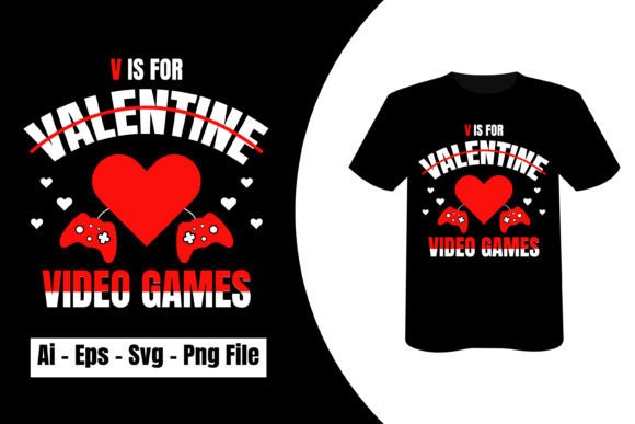 V is for Video Games: Graphics & T-Shirt Designs